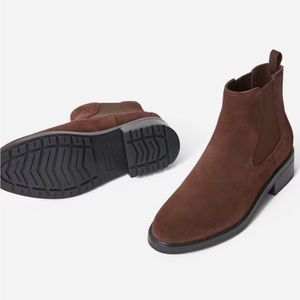 Everlane Modern Chelsea Utility Boot Brown Suede 8.5